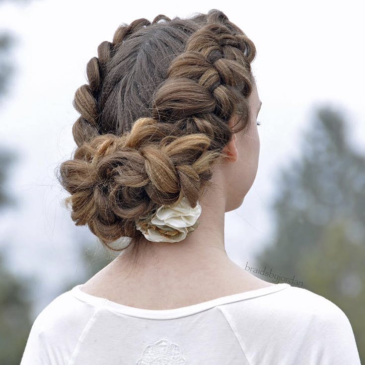 5 recogidos con trenzas para tu día a día