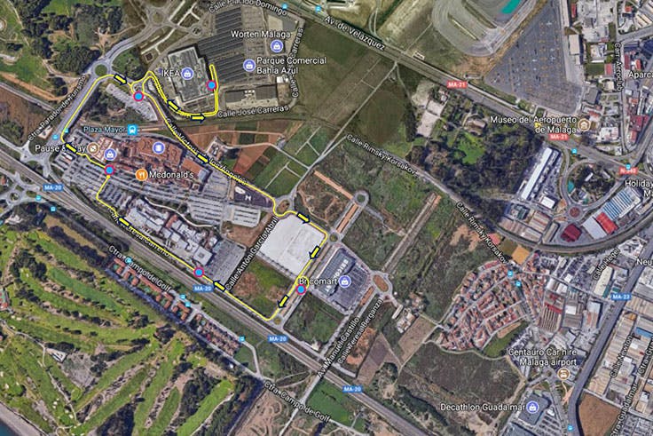 Recorrido autobús lanzadera Plaza Mayor