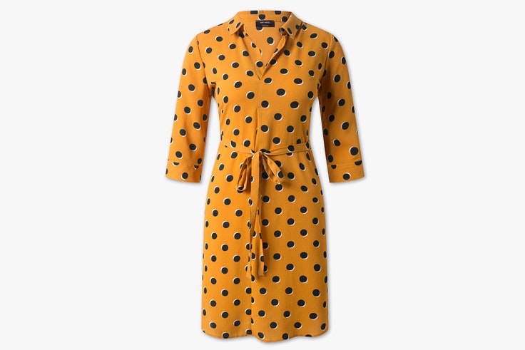 vestido-mostaza-estampado-lunares-cya