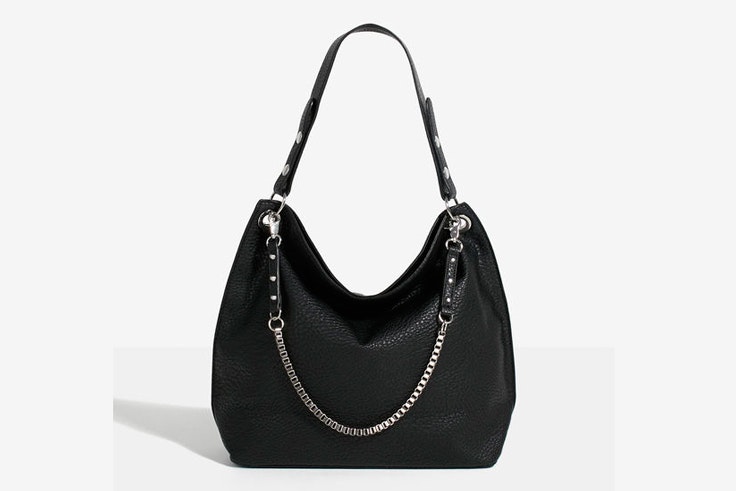 grace villareal bolso negro de asa con cadena metal parfois grace-villareal-bolso-negro-asa-cadena-metal-parfois