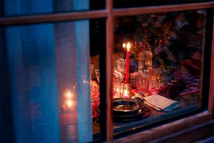 decoracion ventanas navidad