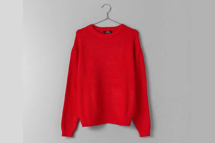 jersey-de-punto-color-rojo-bershka
