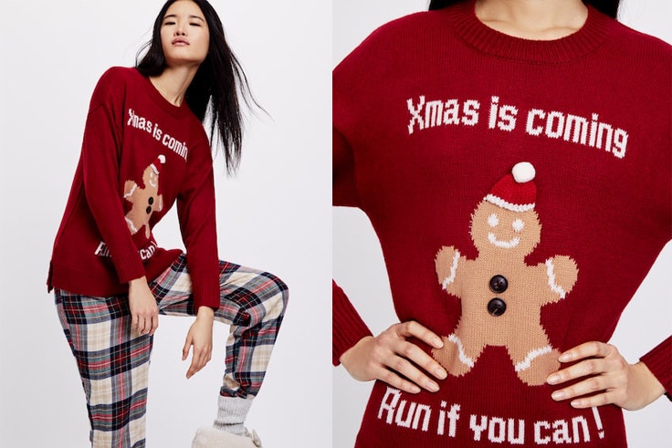 jersey-navidad-oysho-rojo-mensaje