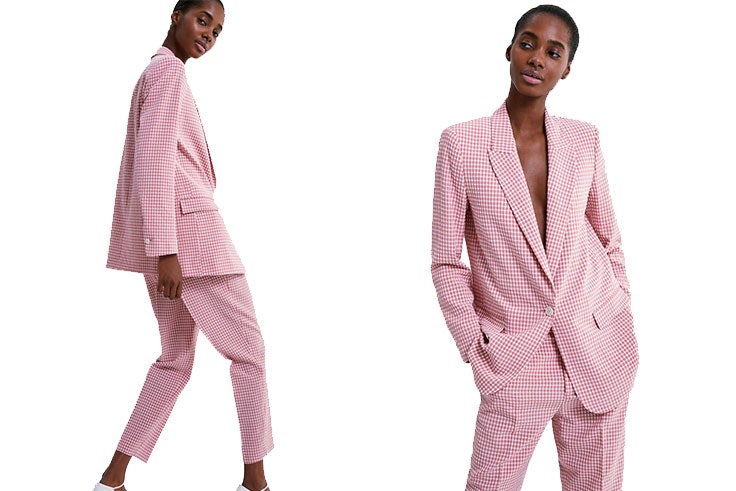 Traje-rosa-de-cuadros-vichy-de-Zara-Precio