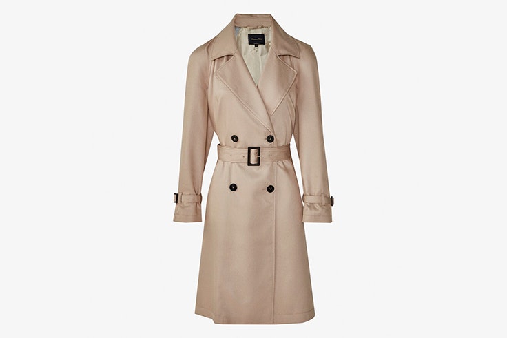 gabardina beige massimo-dutti
