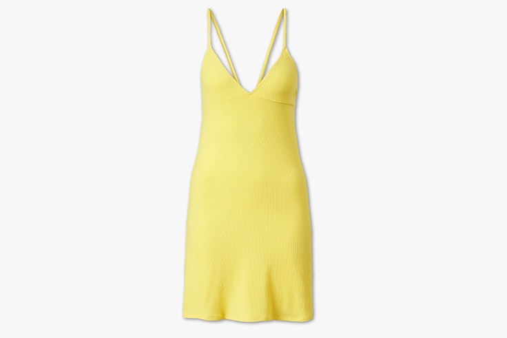 vestido amarillo tirantes c y a
