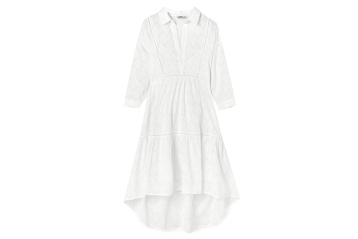 vestido blanco stradivarius
