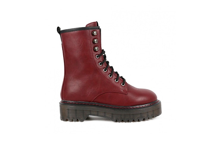 botas altas granates chika 10