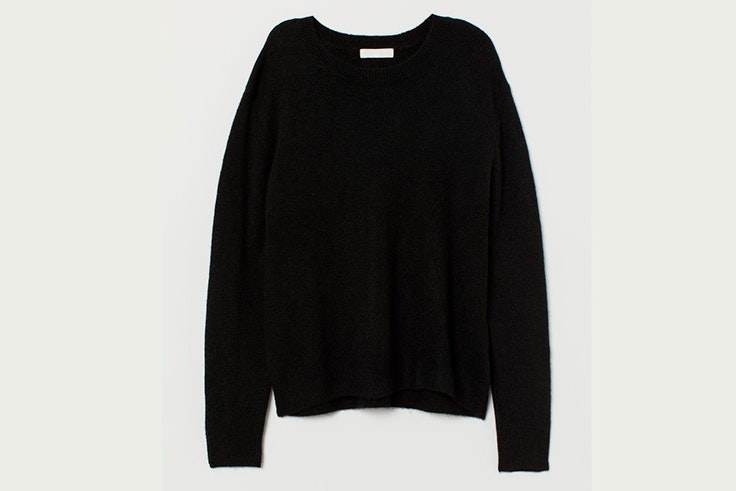 jersey negro basico hm