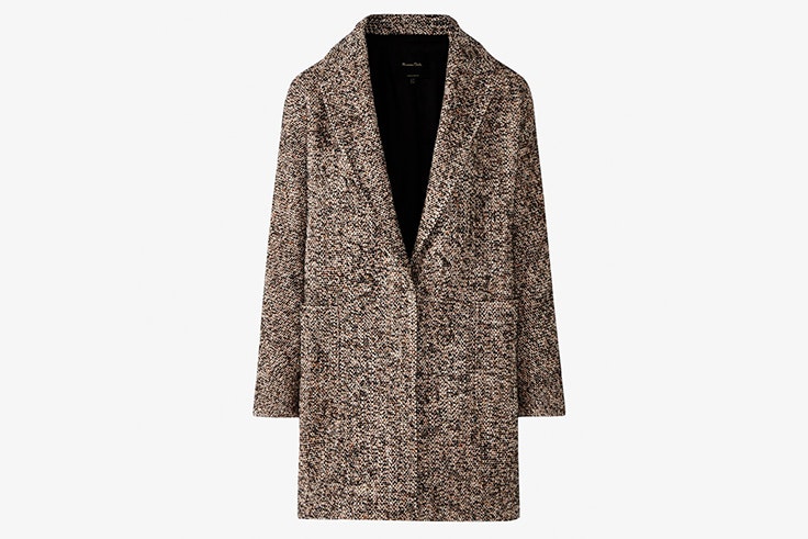 Abrigo jaspeado de Massimo Dutti