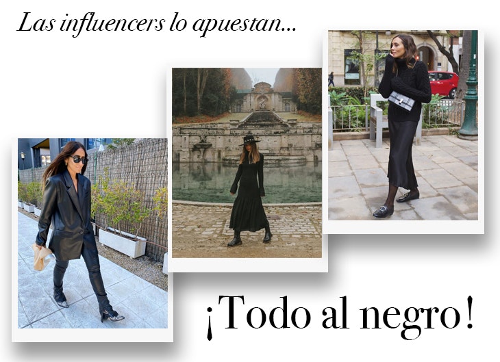 El negro se reafirma como el color del invierno, así lo demuestran las que más saben de moda