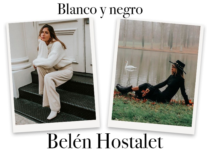 Belén Hostalet apuesta todo al blanco y al negro