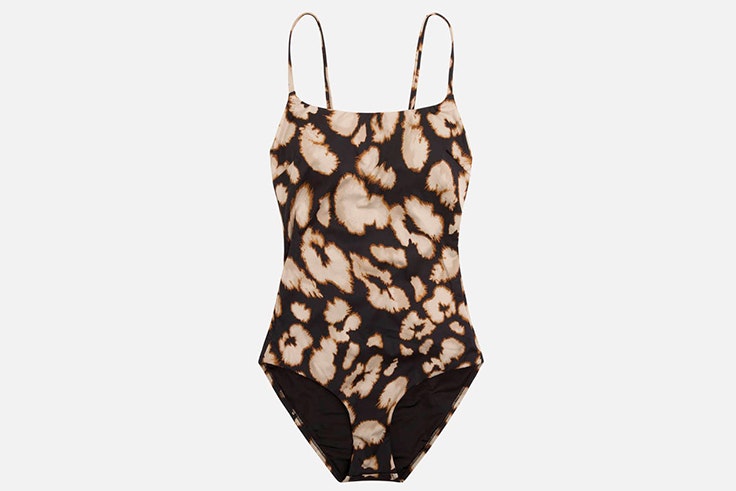 Bañador triangular con estampado animal print oysho
