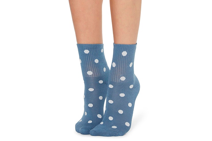 Calcetines azules con lunares de Calzedonia