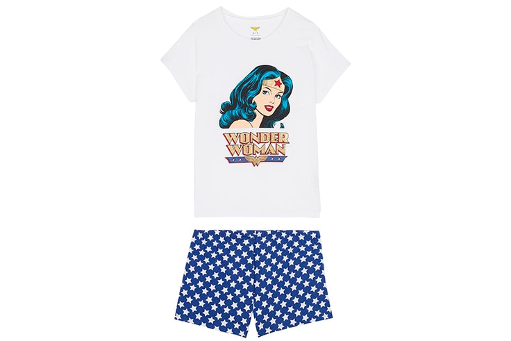 Pijama corto de Wonder Woman de Tezenis