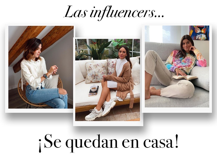 Las influencers se quedan en casa y estos son sus looks