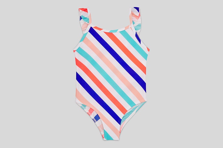 bañadores para niños Bañador de rayas de colores c&a