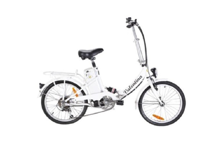 Bicicleta en color blanco de Smeco valentina . Disponible en Phone House
