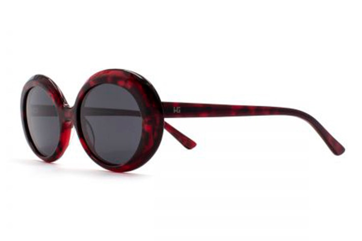 Gafas de sol granates de Hermes Govantes pasta redonda soloptical