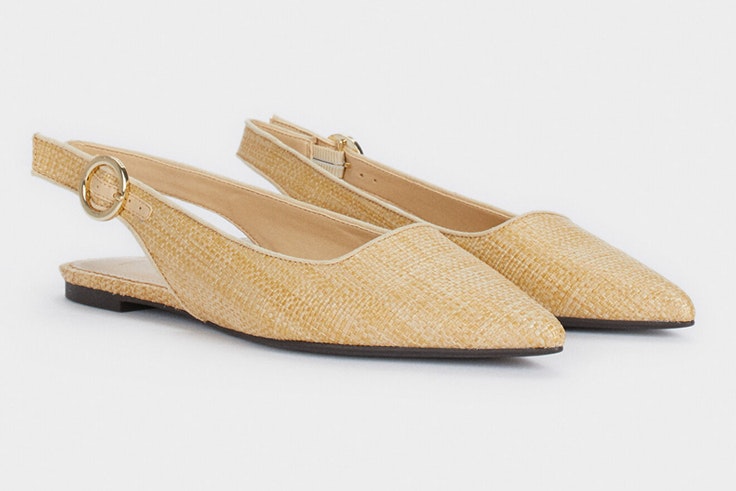 Zapatos destalonados de rafia de Parfois