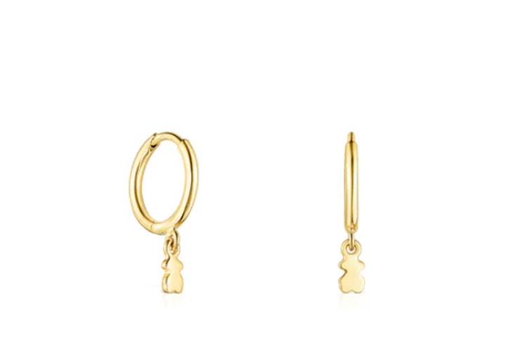 Pendientes dorados de Tous