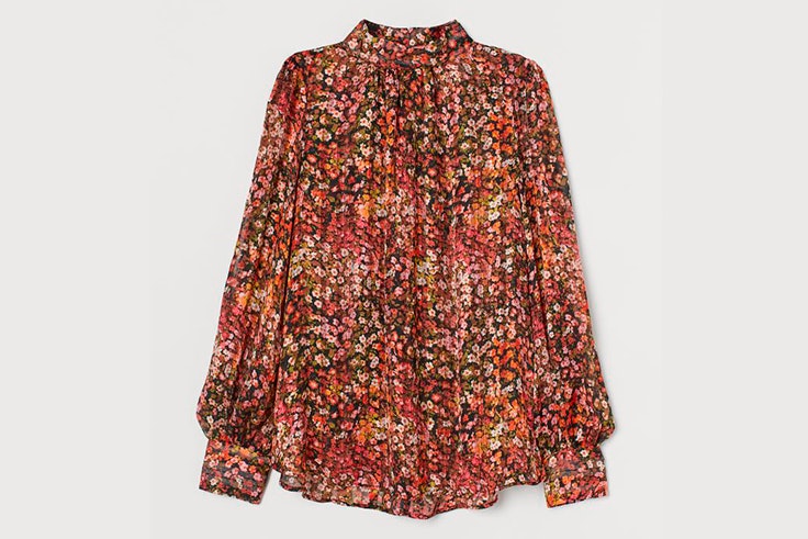 Blusa con estampado de flores de H&M