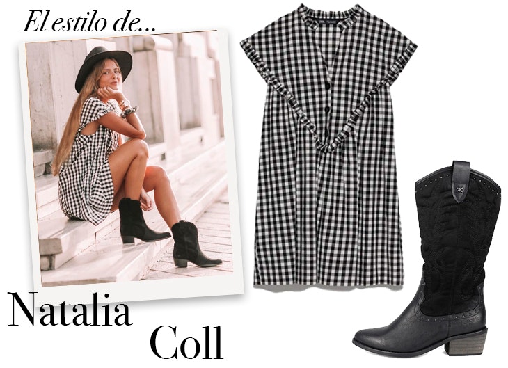 Natalia Coll o cómo llevar un vestido en otoño
