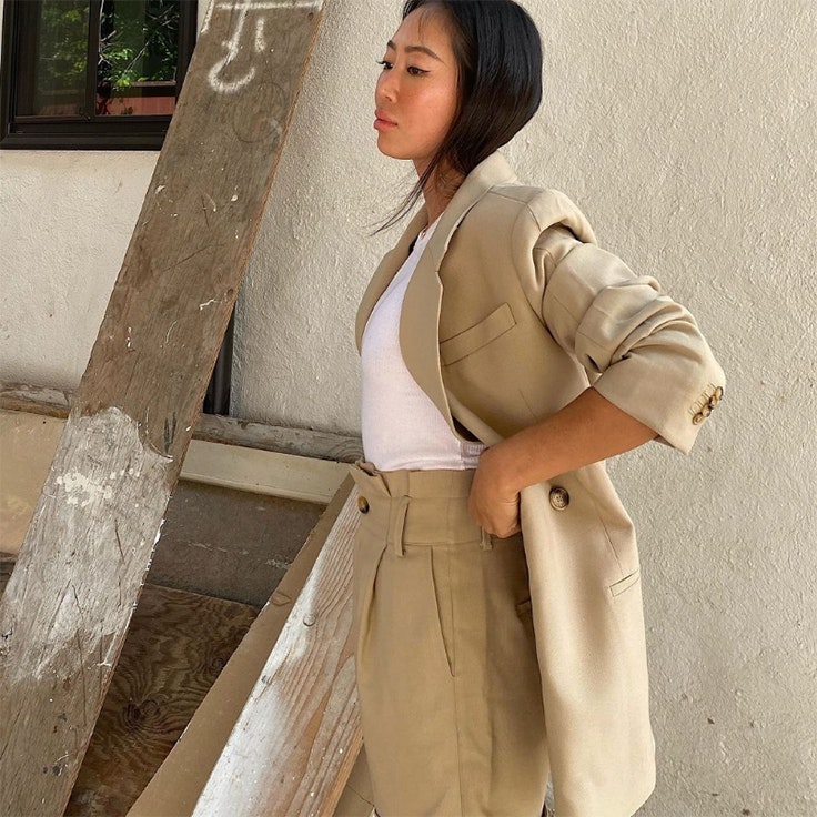aimee song trajes beige