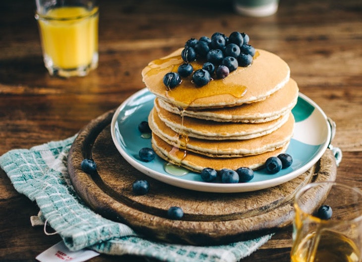 Desayunos de fin de semana cortitas con arándanos