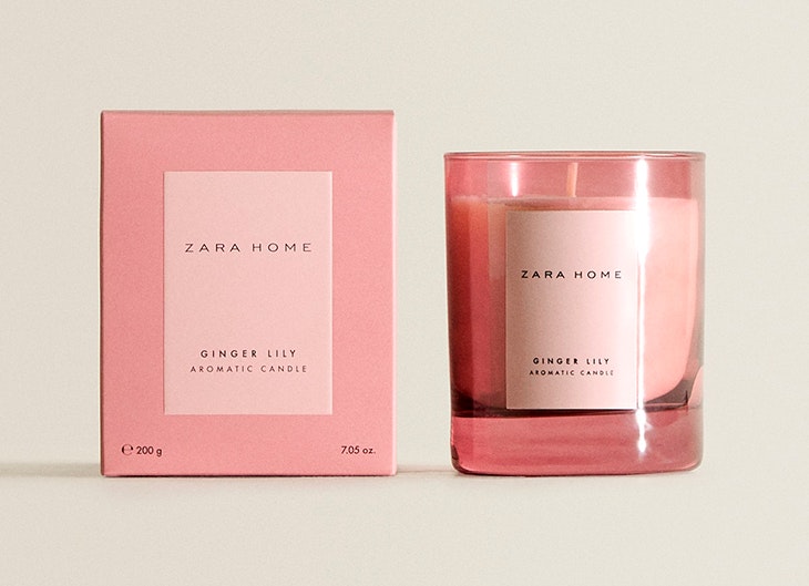 Vela de ginger lily de Zara Home