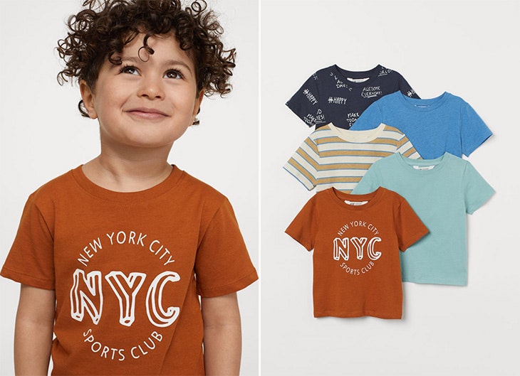 Camisetas de algodón colección infantil de H&M