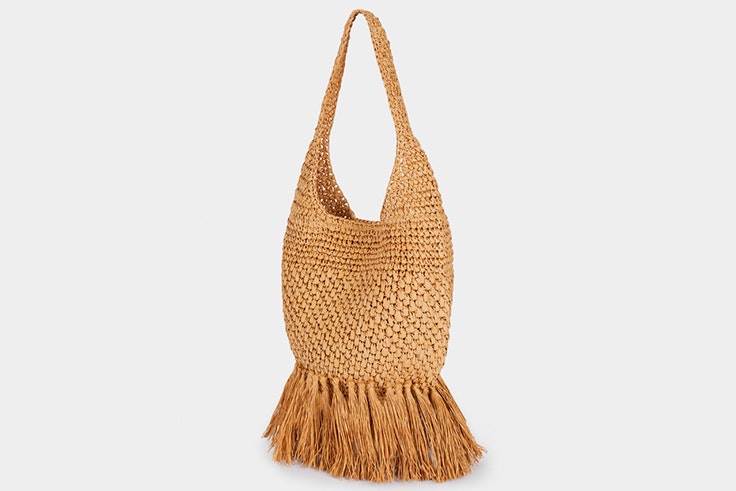 Bolso de rafia y flecos de Parfois