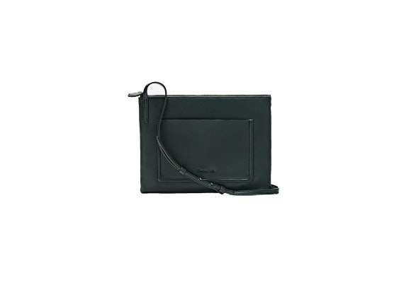 Bolso piel bandolera, Massimo Dutti.