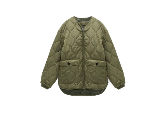 Abrigo acolchado, Zara.