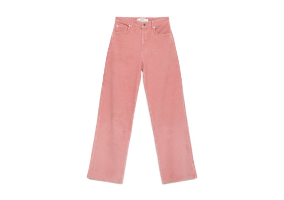 Pantalón rosa pana, Stradivarius.