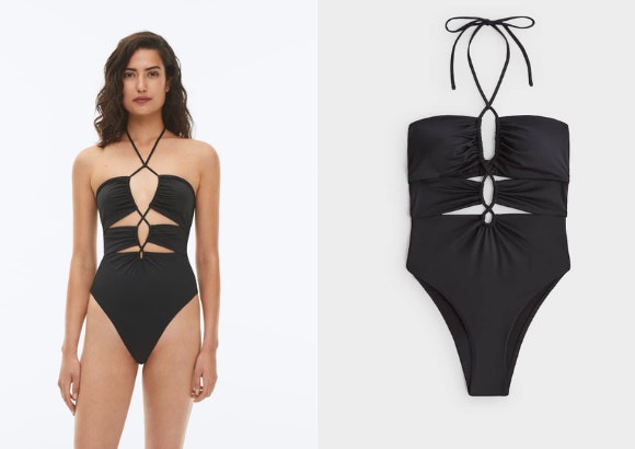 Bañador con aberturas cut out de Oysho