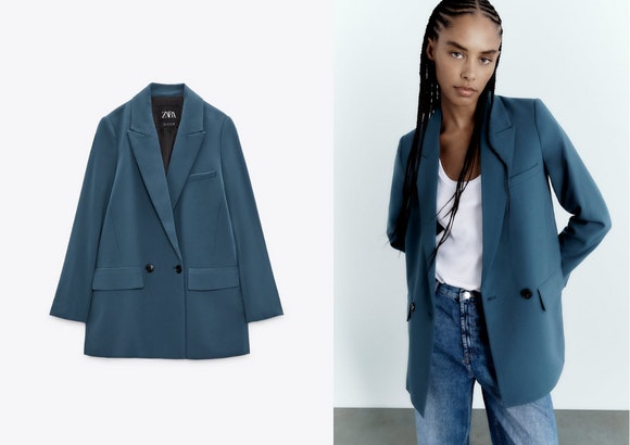 Blazer cruzada de Zara