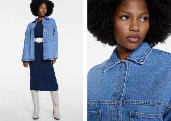 SOBRECAMISA DENIM OVERSIZE de Stradivarius