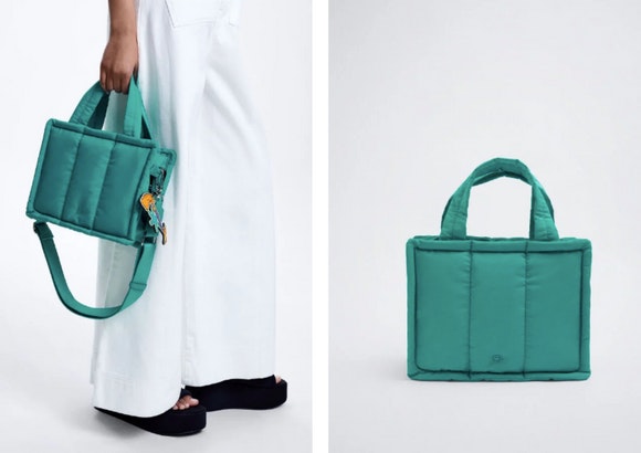 Tote nylon acolchado de Parfois