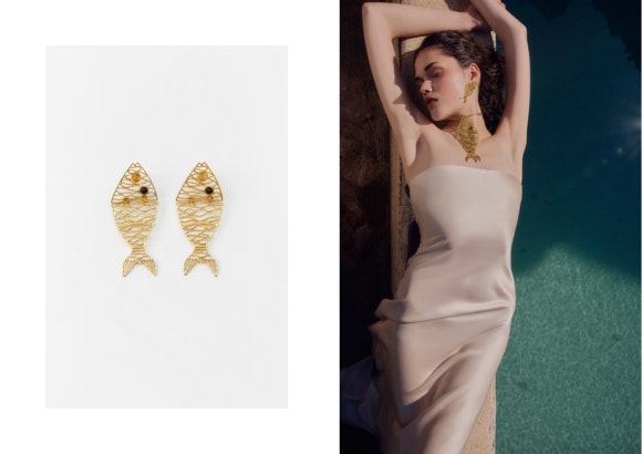 PENDIENTES PEZ de Zara