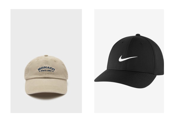 1. Gorra PullandBear 2. Gorra Nike Factory