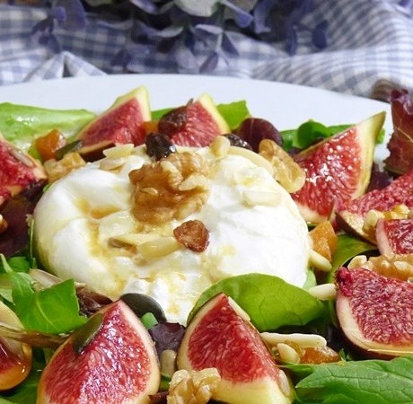 Ensalada de higos y burrata