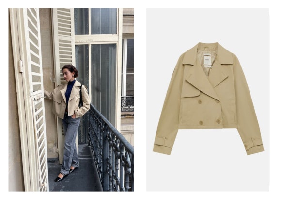 Gabardina corta Pull&Bear
