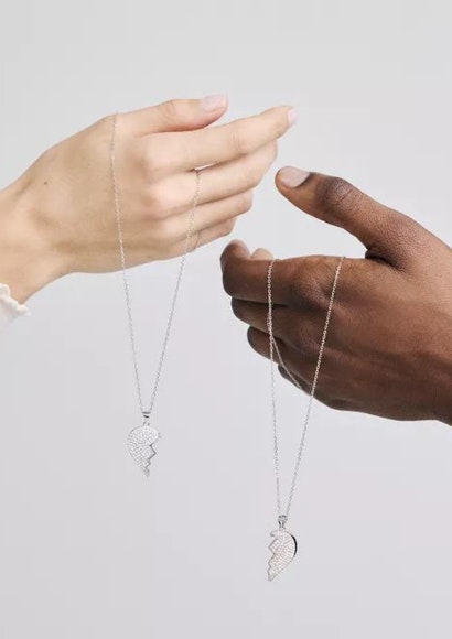 Collar de corazón para compartir en Jose Luis Joyerías