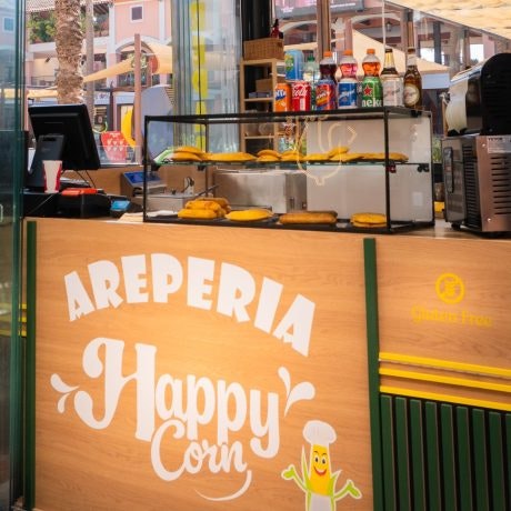 Happy Corn: La arepería que conquista Plaza Mayor
